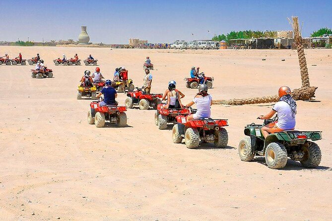 Hurghada Desert Safari Experience, ATV Quad, Camel Ride & Dinner - Jeep travel to the Bedouin village