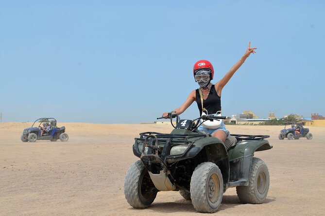 Hurghada Desert Safari on Quad Bikes With Camel for 3 Hours - Getting comfortable on the quad bike