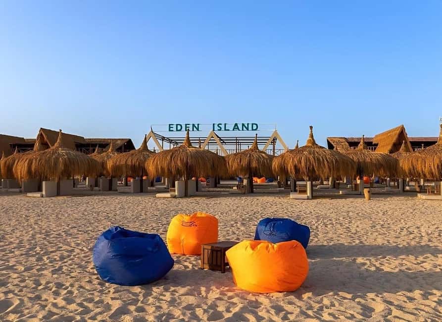 Hurghada: Eden Island Day Trip with Water Sports and Lunch - Eden Island gives you a full Red Sea day