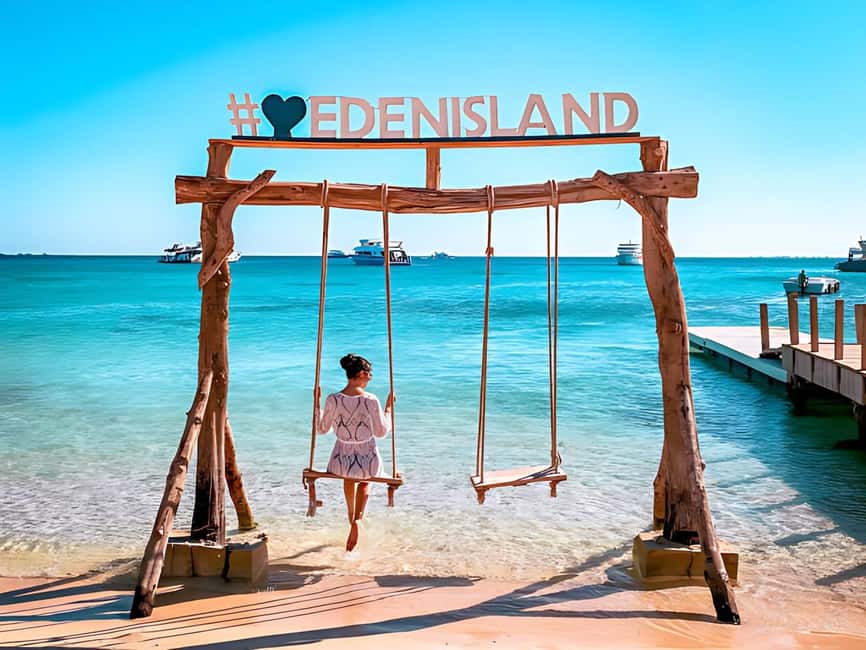 Hurghada:Eden Island Full-Day Trip with Water sports & Lunch - A full Red Sea day from Hurghada