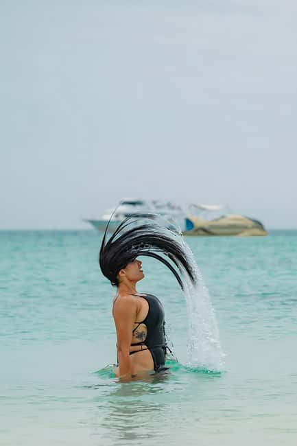 Hurghada:Eden Island Full-Day Trip with Water sports & Lunch - Eden Island’s beach and 1.5-hour stop