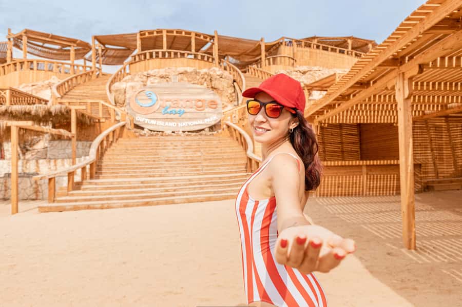 Hurghada: Elegance Yacht Cruise To Orange bay Island W lunch - Orange Bay gives you an hour of beach time