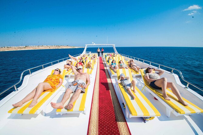 Hurghada: Elite VIP Cruise with Seafood and BBQ Buffet Lunch - Choosing your favorite deck
