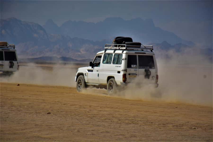Hurghada: Jeep Safari with Camel Ride, Dinner and Show - Key details at a glance