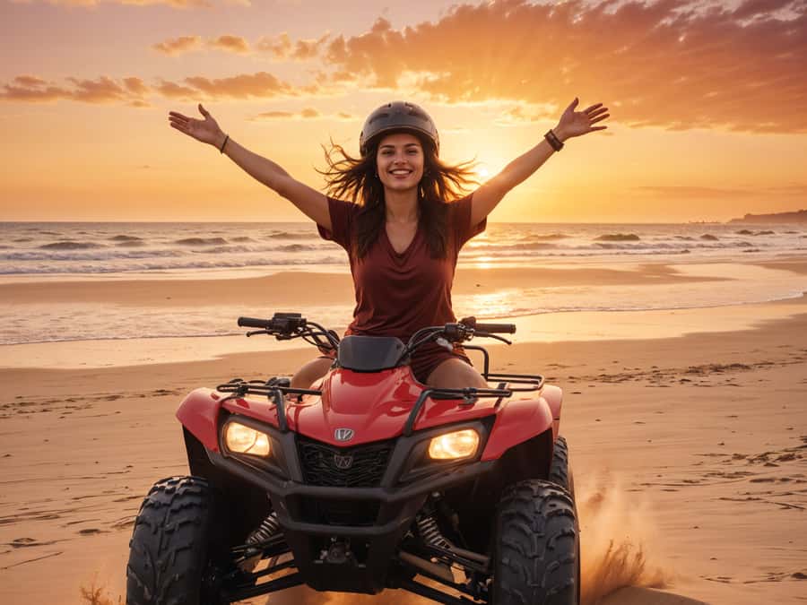 Hurghada: Morning Quad Bike Tour, Camel Ride and Transfer - At the quad station, safety comes first