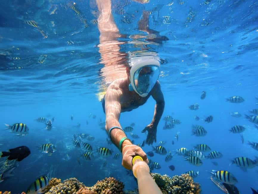 Hurghada: Orange Bay Day Trip with Water Sports and Lunch - Two coral-reef stops with help in the water