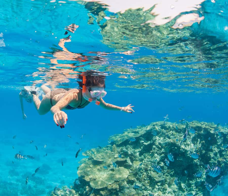 Hurghada: Orange & Giftun Island Cruise with Massage & Lunch - Jazīrat Abū Rimāthī offers a second look underwater