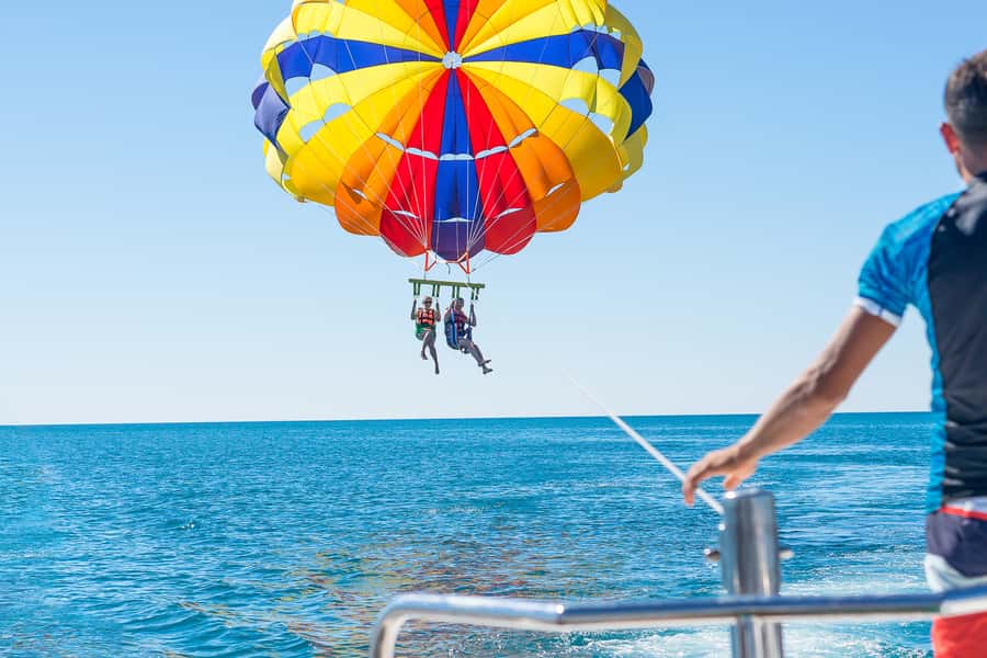 Hurghada: Parasailing Adventure on the Red Sea - Five minutes above the Red Sea