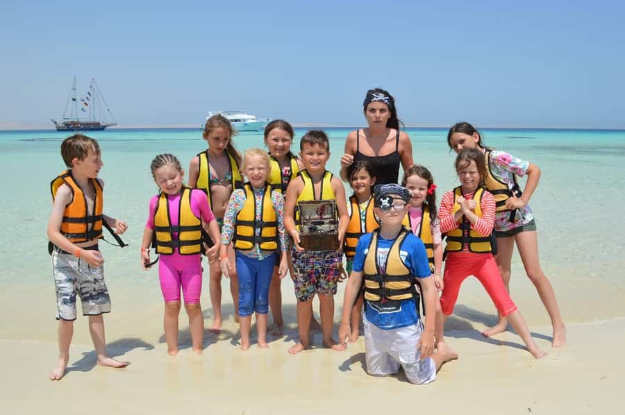 Hurghada: Pirates Sailing Boat to Orange Bay with Transfers - A pirate ship with plenty of room to spread out