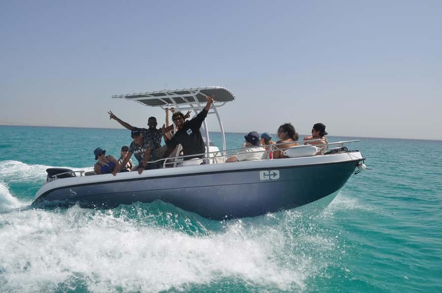 Hurghada: Private Speedboat Adventure with Snacks & Pick-up - Dolphin watching is exciting, but never certain