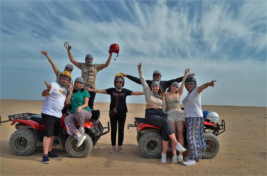 Hurghada: Quad and Buggy Safari with Dinner and Show - A proper safety briefing before the engines start
