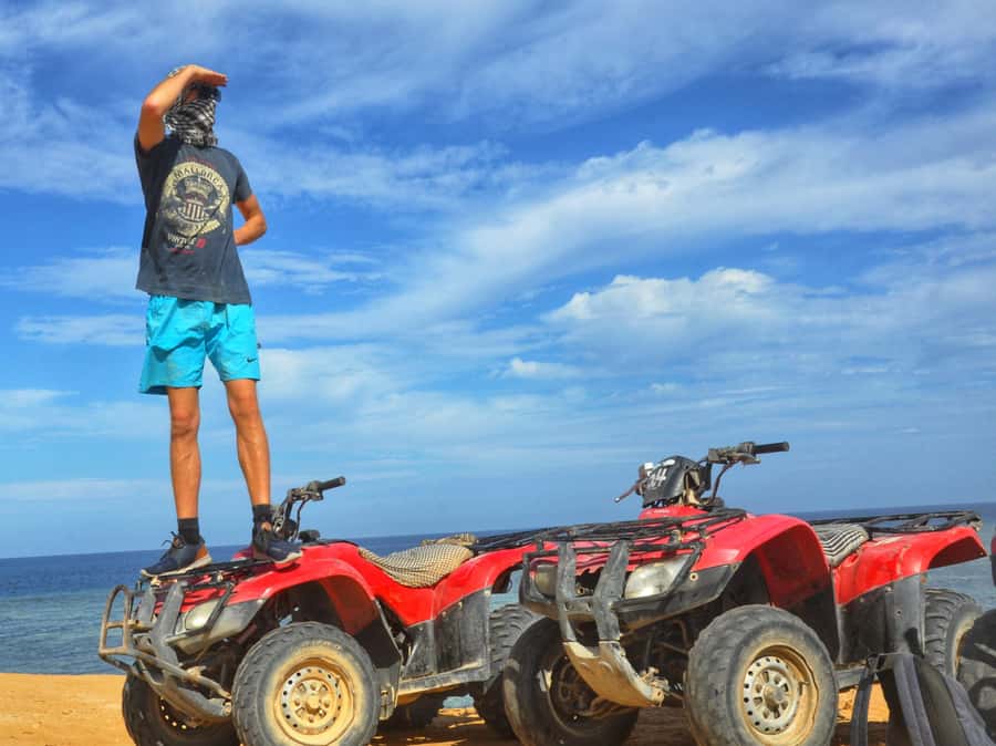 Hurghada Quad & ATV Ride with Camel, Desert Vibes & Sea View - Red Sea photo stops and desert atmosphere