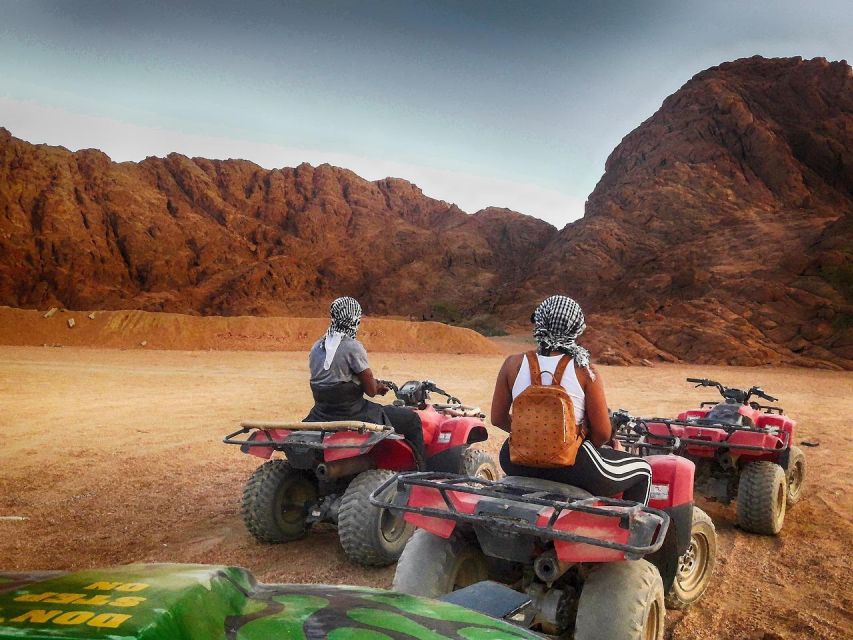 Hurghada: Quad Bike, Sea, Camel, Safari, Stargazing & Dinner - The short camel ride and Bedouin-style camp