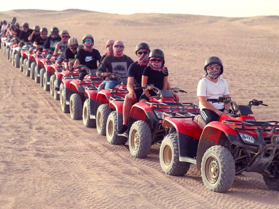 Hurghada: Quad Bike Tour of the Desert and Red Sea - A proper safety check before the engines start
