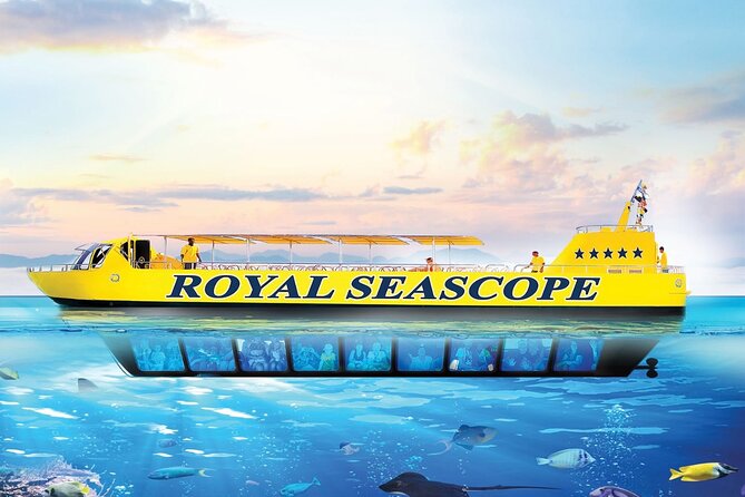 Hurghada: Royal Seascope Submarine Cruise with Snorkel Stop - From Hurghada hotel pickup to Marina Platform 1