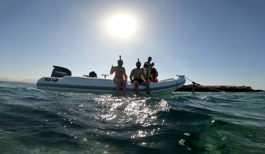 Hurghada: Safari ATV Quad & Speedboat to Orange bay island - From Hurghada’s hotel road to the open desert