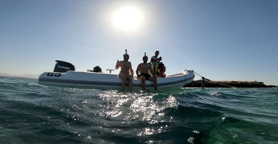 Hurghada: Safari ATV Quad & Speedboat to Orange bay island - The move from desert station to Hurghada marina