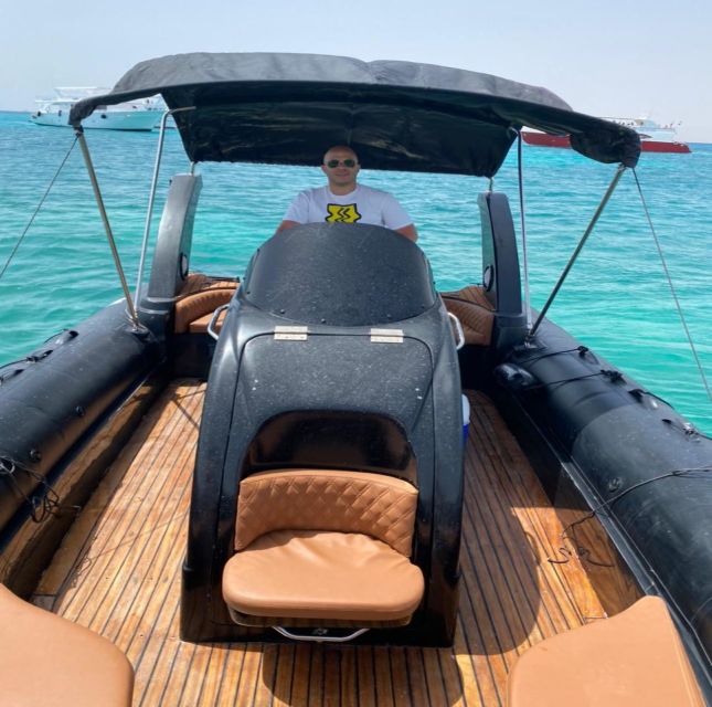 Hurghada: Safari ATV Quad & Speedboat to Orange bay island - Speedboat to Orange Bay at Giftun Island