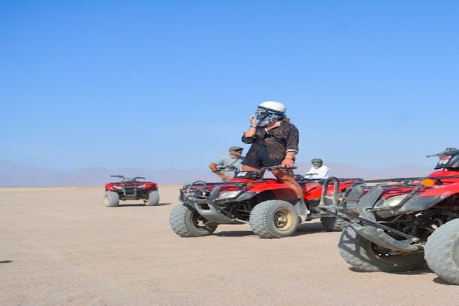 Hurghada Safari Trip Quad, Buggy, Jeep, Camel, Dinner, and Show - The buggy, or spider car, is a shorter second ride