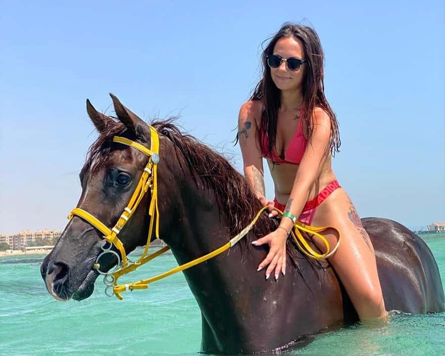 Hurghada: Sea & Desert Horse Riding tour/w Swimming&Transfer - The desert ride, with room for different abilities