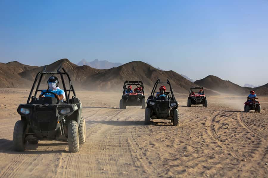 Hurghada: Sunset Desert Safari by Dune Buggy - Learning the buggy before the first dune