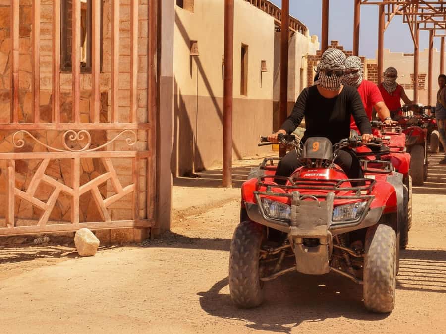 Hurghada: Sunset Quad Bike, Camel w/ Opt Stargazing and BBQ - Two hours across Hurghada’s desert