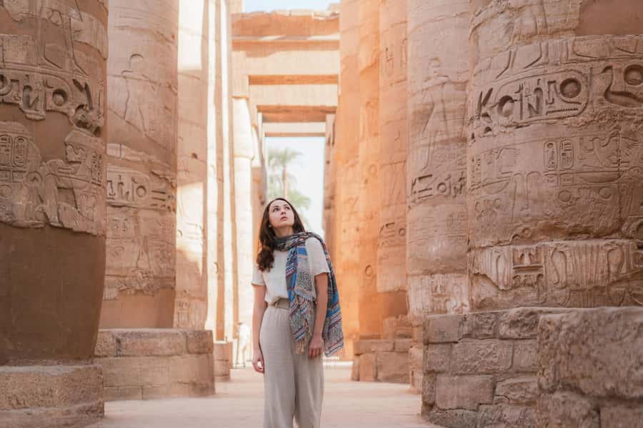 Hurghada: Valley of Kings Hatshepsut & Karnak Luxor Day Trip - The Colossi of Memnon in fifteen minutes