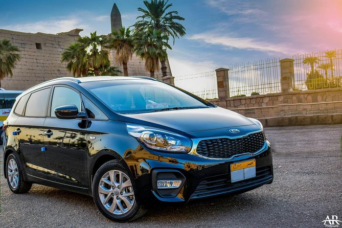 Luxor Airport Transfer to Hotel - The car, driver, and short ride to town