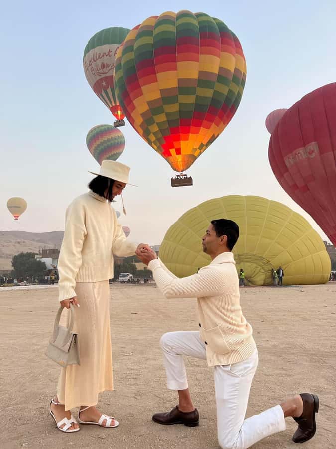 Luxor: Hot Air Balloon Ride over Luxor Relics - The balloon flight over fields, desert, and temples