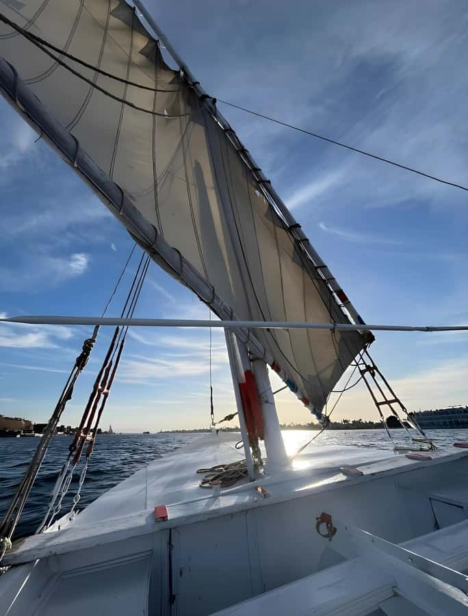 Luxor: Nile River Private Sunset Felucca Ride - Finding your place aboard the private felucca