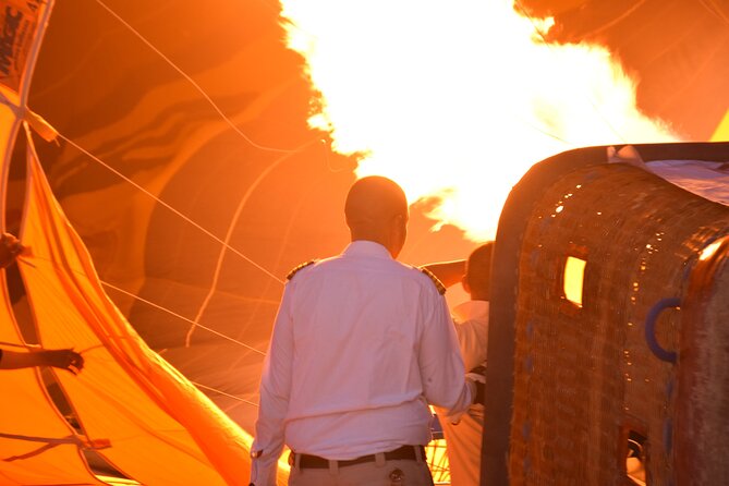 Luxury Hot Air Balloon Flight Over Luxor - Watching the balloon inflate on Luxor’s west bank
