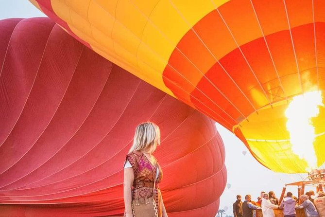 Luxury Hot Air Balloon Riding in Luxor - Spotting Luxor Temple across the Nile