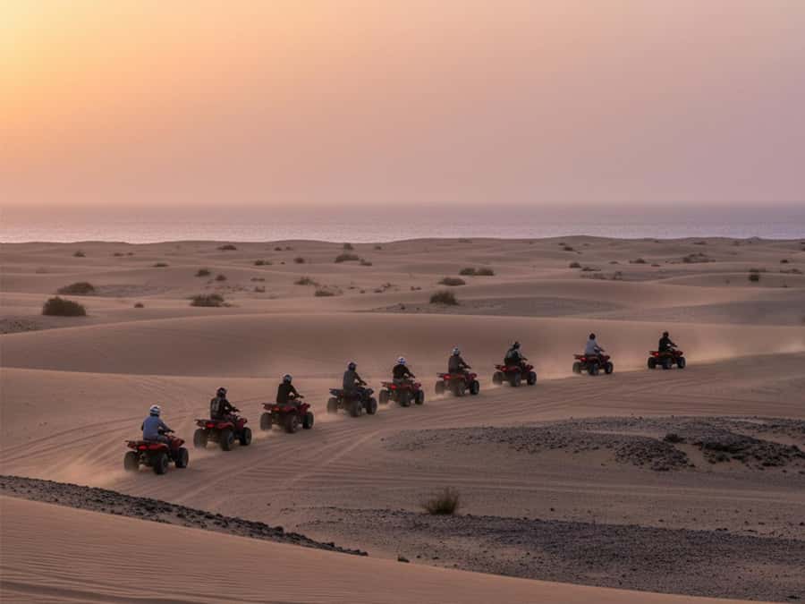 Makadi Bay: 2H Quad Bike, Camel, Stargazing, Dinner & Show - Learning the quad before the desert ride