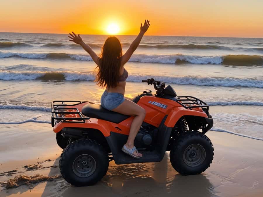 Makadi Bay: ATV, Sea View, Camel, Stargazing, Dinner & Show - The safety briefing and first run