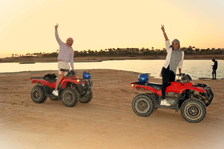 Makadi Bay: Sunrise Quad & Traditional Oriental Breakfast - The safety check before you ride