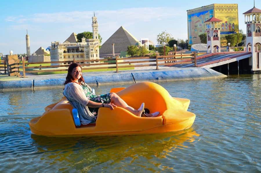 Mini Egypt Private Tour with Transfers & Pedal Boat Ride - Walking through the miniature exhibitions