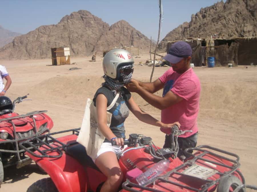 Morning Trip: Desert Safari Riding a Speed Quad Bike, Pickup - A Short Look at Bedouin Village Life