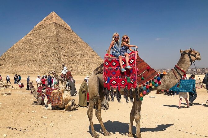 Mummy museum and coptic area and Mohamed Ali mosque - At the Giza Pyramids, look beyond the postcard view