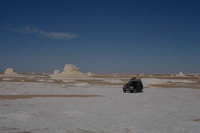 Overnight Camping At White Desert And Bahariya Oasis - The Old White Desert and its mushroom shapes