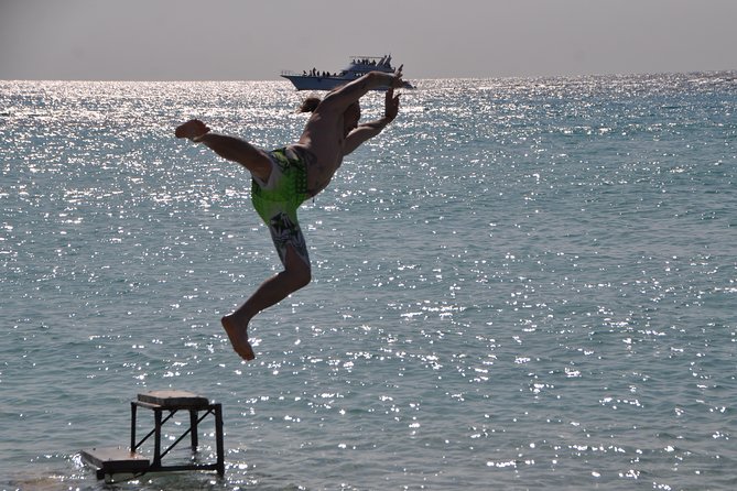 Paradise Island With Water Sports and Lunch Sea Trip, Parasailing - hurghada - Seven minutes of parasailing above the Red Sea