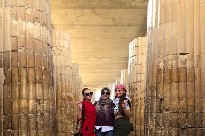 Privat tour:Giza Pyramids, lunch ,Saqqara,Memphise, Dinner Cruise - Memphis and Ramses II’s enormous statue