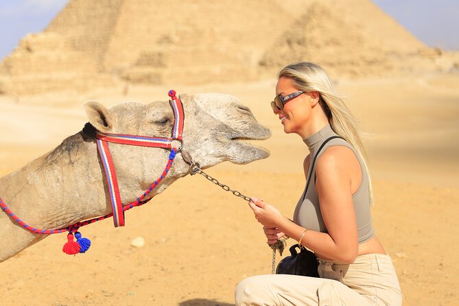 Private Day Tour Giza Pyramids, Sphinx, Memphis, and Saqqara - The Sphinx and Khafre’s valley temple