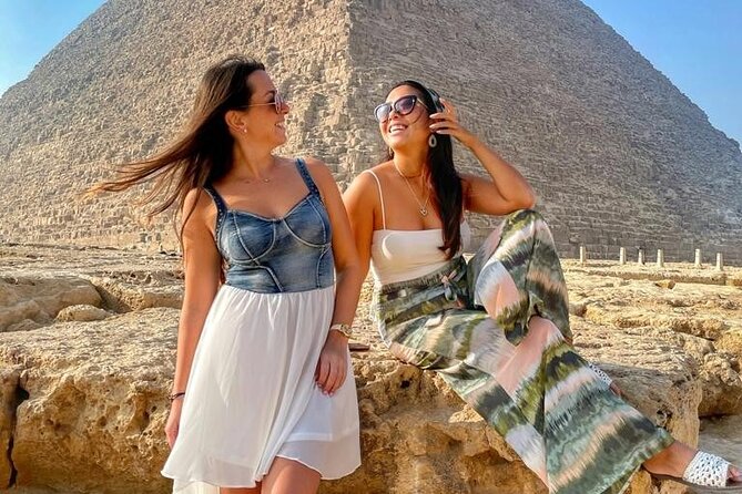 Private Day Tour to Giza Pyramids & Sphinx , with Pickup - Khafre keeps a piece of its casing
