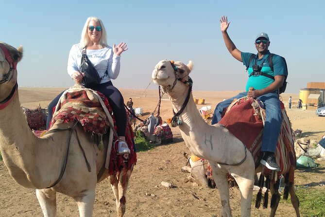 Private Day tour to Giza Pyramids with Camel ride - The three pyramids at Giza