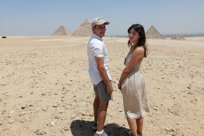 Private Giza pyramid,sphinx, Mummification temple& inside pyramid - At the Giza Pyramids, scale is the main event
