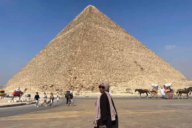 Private Giza Pyramids & Sakkara Tour with Camel Ride & Lunch - The pyramid panorama and 30-minute camel ride