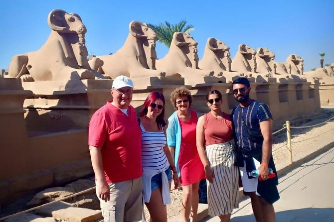 Private Luxor tour from Hurghada: No Shopping | Nile cruise Lunch - The Colossi of Memnon: a quick stop with a big view