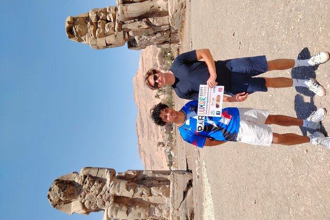 Private Overnight Tour to Luxor from Hurghada with HotAir Balloon - A short stop at the Colossi of Memnon