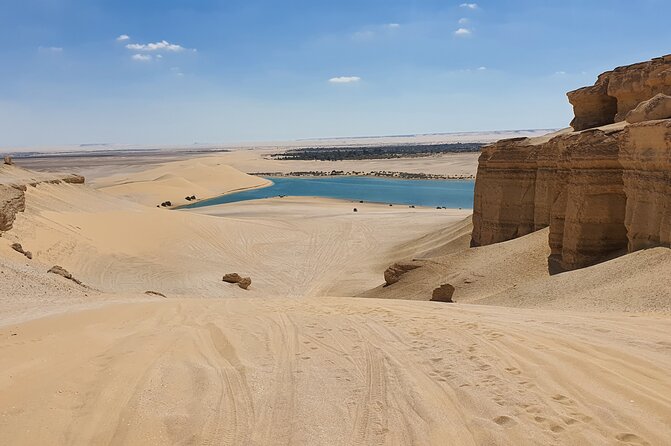 Private tour El Fayoum Oasis and Wadi Rayan waterfall from Cairo - Lake Qarun: birds, farmland, and a basic boat ride