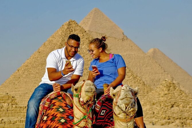 Private Tour to Giza pyramids Sphinx Sakkara and Camel Ridding - The Great Pyramid and Giza’s royal group